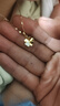 央創(chuàng  )時(shí)尚【中國黃金授權】四葉草銀項鏈女生女士生日禮物送女友女朋友S925 曬單實(shí)拍圖