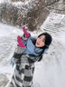 TKHE軟糯藍色圍巾女冬季韓版百搭高級感保暖流蘇大披肩純色圍脖韓系潮 【藍色】毛絨圍巾-高品質(zhì)版 185*95CM 曬單實(shí)拍圖