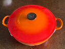 酷彩（Le Creuset）法國進(jìn)口琺瑯鑄鐵鍋炒鍋煎炸燉煮鍋電磁爐燃氣通用深燒鍋26cm桔色 曬單實(shí)拍圖