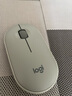 羅技（Logitech）LOGITECH PEBBLE 無線藍牙鼠標 靜音鼠標 辦公鵝卵石造型 輕薄便攜 時尚小巧 煙云灰 曬單實拍圖