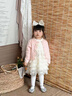 G.DUCKKIDS童裝女童套裝春秋季兒童衣服女小童秋裝連衣裙套裝女孩開(kāi)衫兩件套 綠色毛衣+連衣裙 90 尺碼1~2歲【 80-90cm】cm 曬單實(shí)拍圖