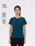 KOLON SPORT/可隆速干T恤 女子戶(hù)外運動(dòng)寬松圓領(lǐng)吸濕防曬UPF50+短袖上衣 LKRT5MN024-DG 深綠色 L 170/92A 曬單實(shí)拍圖