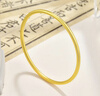 金至尊（3DG Jewellery）素雅金鐲古法黃金手鐲平安圓滿(mǎn)足金999素圈手鐲生日禮物計價(jià) 58mm-9.01克（配珠寶禮盒） 曬單實(shí)拍圖