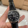 【二手99新】浪琴（LONGINES）男士手表名匠系列黑盤(pán)羅馬藍盤(pán)條刻自動(dòng)機械表商務(wù)手表奢侈品腕表 L2.673.4.51.7三眼計時(shí)40MM 曬單實(shí)拍圖