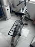 永久（FOREVER） 城市車(chē)男女學(xué)生26寸低跨度通勤車(chē)單速帶車(chē)籃城市休閑買(mǎi)菜單車(chē) 單速26寸 玻璃黑（充氣款） 曬單實(shí)拍圖