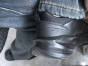 361°運動(dòng)鞋男鞋秋冬季皮革網(wǎng)面黑色通勤鞋輕便軟彈健身跑步鞋男休閑鞋 曜石黑【皮革面防潑水】 43 曬單實(shí)拍圖