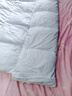 羅萊兒童（luolaikids）母嬰A類(lèi)可水洗60支全棉95%鵝絨羽絨被子 冬被 1.2米床150*215cm 曬單實(shí)拍圖