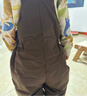 迷你巴拉男女童拒水防油污防風(fēng)冬新款背帶長(cháng)褲【三防羽絨褲】 深咖啡50904 100 曬單實(shí)拍圖