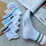 頂瓜瓜襪子女100%純棉秋冬季【10A抗菌防臭】吸汗透氣中筒女士休閑襪子 曬單實(shí)拍圖