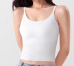 CleainKorte正品小吊帶背心女帶胸墊打底內衣內搭外穿夏季冰絲美背無(wú)痕薄款 【長(cháng)款】白色【時(shí)刻呵護】 M （適于85-105斤） 曬單實(shí)拍圖