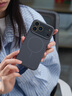 JGOZZ【自帶鏡頭膜】適用蘋(píng)果17手機殼iPhone17promax保護套全包防摔magsafe磁吸液態(tài)硅膠17Air男款女 【石墨黑】升級大視窗丨帶拍照按鍵 iPhone17（贈鋼化膜） 曬單實(shí)拍圖