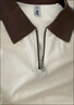森馬（Semir）POLO衫女短款拼色插肩袖修身上衣小個子秋顯瘦套頭衫101524115003 曬單實拍圖