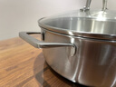 Momscook 不銹鋼火鍋 304火鍋鍋 雙耳復底 燃氣電磁爐通用 30x10.5cm火鍋 （XR3010） 30cm 曬單實(shí)拍圖