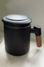 京東京造茶杯便攜式黑陶茶泡茶壺茶杯功夫茶具辦公杯隨身茶壺容量400ml 曬單實(shí)拍圖