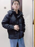 波司登（BOSIDENG）25年新款羽絨服男女同款情侶短款可脫卸帽保暖時(shí)尚經(jīng)典百搭外套 【經(jīng)典百搭】黑色|8056 L 170/92A 體重約120-140斤 曬單實(shí)拍圖