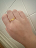 周大生黃金戒指女足金5G小仙蝶蝴蝶女戒計(jì)價(jià)金生日禮物送女友 2.31g 曬單實(shí)拍圖