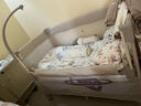 優(yōu)樂(lè )博（ULOP）嬰兒床可移動(dòng)拼接床多功能折疊床升降圍欄新生兒寶寶搖籃搖搖床 0-3歲哄睡覺(jué)神器嬰兒床帶尿布臺蚊帳床墊 嬰兒用品滿(mǎn)月禮物活動(dòng)曬圖送椰棕床墊 曬單實(shí)拍圖