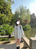 KATULANMAO女童加絨闊腿褲秋冬洋氣童裝中大童加厚一體絨牛仔褲兒童褲子秋季 藍色加絨 160 曬單實(shí)拍圖