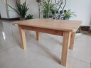 聚馳全實(shí)木柏木餐桌椅組合家用民宿簡(jiǎn)約小戶(hù)型原木長(cháng)方形桌子餐桌四方 餐桌 130x80x75cm 曬單實(shí)拍圖