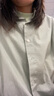 優(yōu)衣庫女裝全棉襯衫/長(cháng)袖襯衣薄外套通勤長(cháng)絨棉479078 55 青綠色 L 曬單實(shí)拍圖