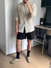 PITC輕奢2025新款亞麻長(cháng)袖襯衫男士圓領(lǐng)復古襯衣春夏 Linen Color / 亞麻色 XL 曬單實(shí)拍圖