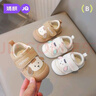 婧麒（JOYNCLEON）男寶寶學(xué)步鞋春季新款0-3歲軟底防滑女?huà)雰盒蓯?ài)單鞋休閑鞋四季 藍色（皮面） 22 碼（內長(cháng)14cm腳長(cháng)13.5cm） 曬單實(shí)拍圖