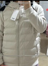 雪中飛女士輕薄羽絨服秋冬溫暖連帽個(gè)性印花羽絨衣純色百搭休閑舒適外套 曬單實(shí)拍圖