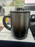 特美刻（TOMIC）保溫杯馬克杯帶把帶蓋純鈦水杯60236-黑色漸變400ml 曬單實(shí)拍圖