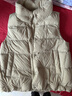 坦博爾羽絨服馬甲女立領(lǐng)寬松短款外搭羽絨背心外套TD336006 奶茶棕 165  曬單實(shí)拍圖
