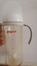 貝親（Pigeon）自然離乳 PPSU重力球吸管雙把手奶瓶 330mL 12月+ AA253 曬單實(shí)拍圖