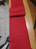 鄂爾多斯1980秋冬山羊絨保暖流蘇羊絨水紋圍巾180cm*30cm 紅-25 均碼 曬單實(shí)拍圖