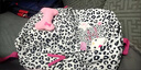 Next Kiss原創(chuàng  )Hellokitty小眾書(shū)包復古秋冬KT雙肩包可愛(ài)豹紋學(xué)生大容量背包 黑白豹紋 曬單實(shí)拍圖