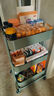 宜家（IKEA）拉斯克家居小推車(chē)三層置物架移動(dòng)茶水桌客廳咖啡桌廚房?jì)ξ锸占{架 【升級款】灰綠色大號 35*45*77cm 曬單實(shí)拍圖
