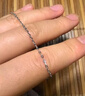 周六福（ZLF）  PT950鉑金項鏈女款時尚百搭日字鏈可調(diào)節(jié)素鏈 1.93g 40cm +尾鏈5cm 曬單實拍圖