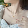 寓銀匠小蠻腰項鏈金包銀H字母吊墜鎖骨鏈輕奢小眾設計送女友情人節禮物 H字母套鏈*長(cháng)45cm 總重約4.8克*包金0.6克 曬單實(shí)拍圖