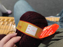 恒源祥純羊毛線(xiàn)中細羊毛線(xiàn)100%手編毛線(xiàn)店絨線(xiàn)球毛衣帽子手套澳毛線(xiàn)50克 226深玫瑰紅 曬單實(shí)拍圖