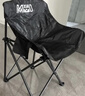 小魔戶(hù)外折疊椅 超輕月亮椅露營(yíng)椅子便攜躺椅靠背椅釣魚(yú)凳野餐桌椅 黑 曬單實(shí)拍圖