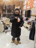 保姆鵝 兒童羽絨服長(cháng)款巨厚高充絨防風(fēng)保暖中大童寶寶冬裝外套[NM2537] 炭黑 140 曬單實(shí)拍圖