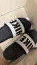 耐克NIKE女子拖鞋 NIKE OFFCOURT SLIDE 運動(dòng)鞋 BQ4632-011 白黑38 曬單實(shí)拍圖