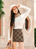 森馬（Semir）長(cháng)袖T恤女半高領(lǐng)吸濕發(fā)熱抗菌2024冬緊身抓絨打底衫109724101001 曬單實(shí)拍圖