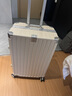 花瞳【次日達】行李箱可上飛機20拉桿箱登機箱旅行箱學(xué)生密碼箱皮箱子 米白色【USB+杯架+干濕分離】 26英寸 【適合5-7天中長(cháng)途旅行】 曬單實(shí)拍圖