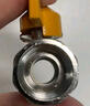 沐唯（muvi）燃氣閥門(mén)開(kāi)關(guān)天然氣熱水器專(zhuān)用球閥全銅4分雙外絲單向煤氣管接頭 曬單實(shí)拍圖
