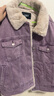 森馬（Semir）牛仔外套女拼接仿兔毛翻領(lǐng)寬松港風(fēng)冬季落肩夾棉夾克103724108001 曬單實(shí)拍圖