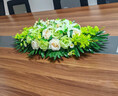長(cháng)桌會(huì )議桌花擺花辦公室桌面裝飾花臺花假花前臺會(huì )議室桌面仿真花 新雅款 會(huì )議桌花60厘米 曬單實(shí)拍圖