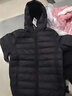 坦博爾【爆款】羽絨服女中老年大碼可脫卸帽保暖媽媽款外套TBF510560D 黑色 XL (175) 曬單實(shí)拍圖