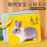 小象跳舞寶寶認知卡片早教訓練0-3歲識字動(dòng)物水果看圖識物嬰兒童卡片玩具 曬單實(shí)拍圖