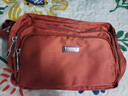FOUVOR簡(jiǎn)約多層斜挎包女旅行出游休閑包包女包媽媽單肩包牛津布時(shí)尚女包 栗子紅 曬單實(shí)拍圖
