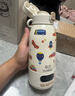 孕貝便攜式恒溫杯 恒溫水壺燒水杯嬰兒外出沖奶保溫杯恒溫水杯500ml 曬單實(shí)拍圖