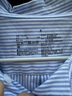 無(wú)印良品（MUJI）女式棉水洗牛津紐扣領(lǐng)長(zhǎng)袖襯衫女士襯衣外套上衣25年秋季女裝 薩克森藍(lán)條紋 M （160/84A） 曬單實(shí)拍圖