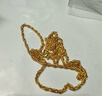 周六福（ZLF）   黃金項(xiàng)鏈女足金999絞絲鏈 計(jì)價(jià) 42cm - 5.59g 足金 曬單實(shí)拍圖